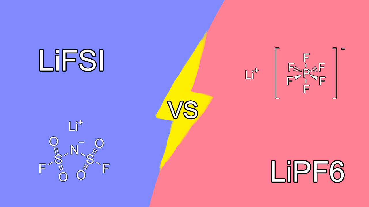 Li-ion 배터리 전해질의 LiFSI 대 LiPF6